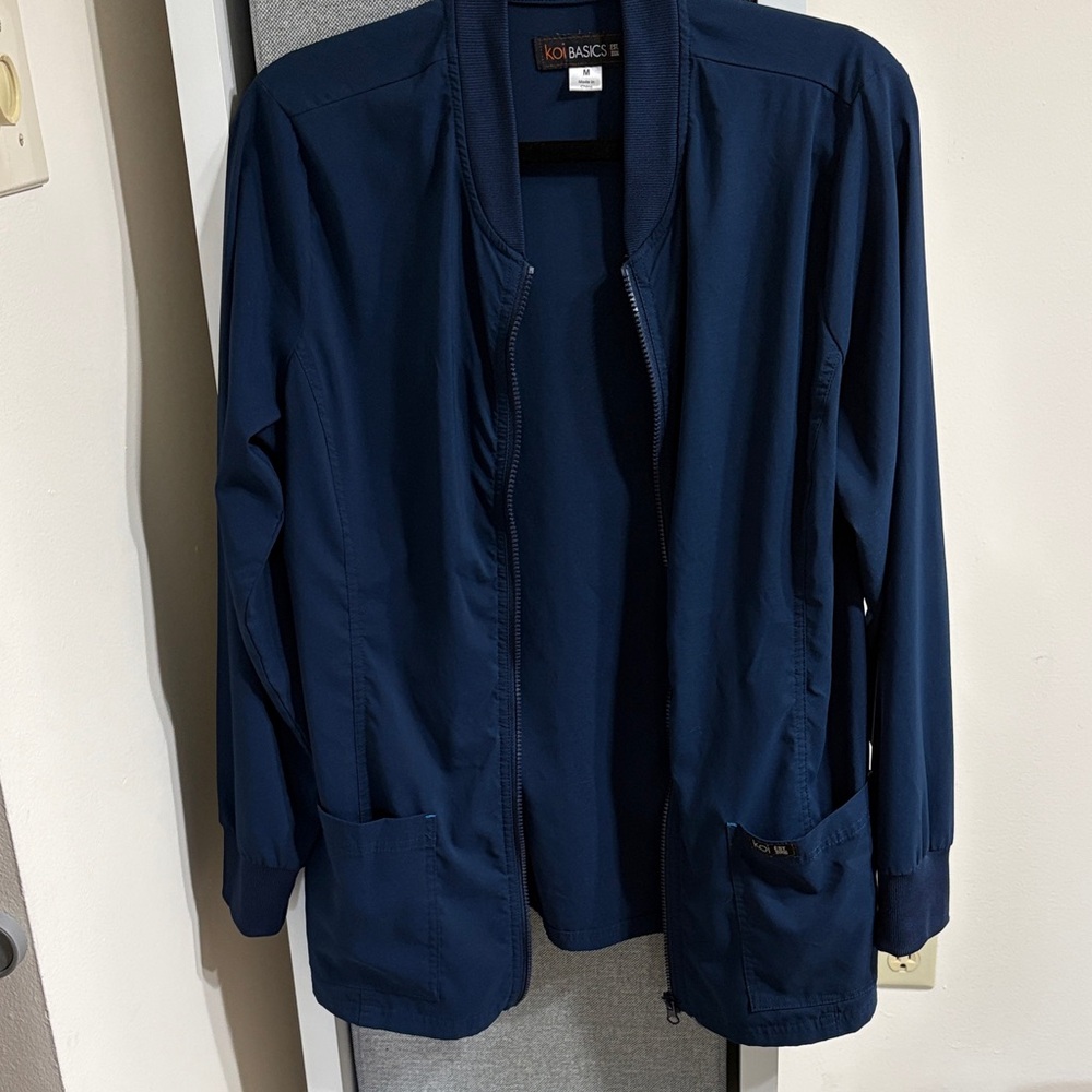 Koi Women's Navy Scrub Jacket